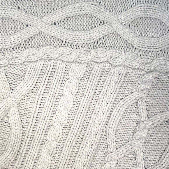 Simply Vera Vera Wang Cable Ribbed Vera Mink Heather Sweater Woman: Size 1X - Picture 6 of 13